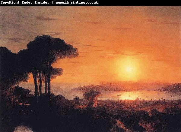 Ivan Aivazovsky Sunset over the Golden Horn